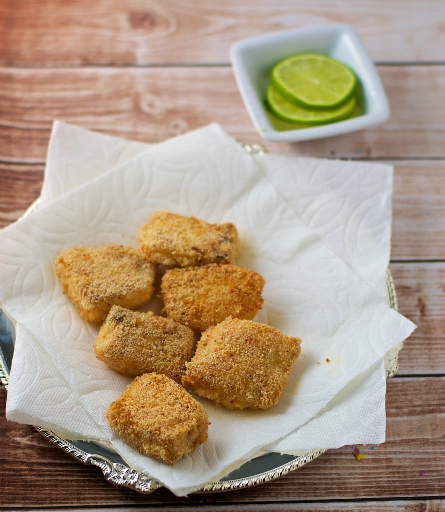 Fish Fry or Fish nuggets is a great after school snack that can be prepared in less 30 minutes. Fish Fry, also called as Meen Kadina is a common delicacy in Mangalore eaten as a side dish to go with a meal. 