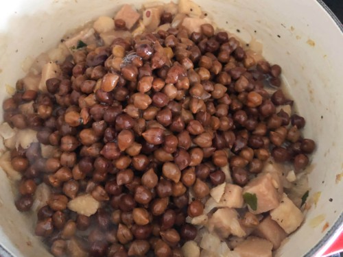 Chickpeas added to suran