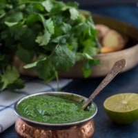 Learn how to make this simple and flavorful coriander or cilantro chutney and master the secret that makes most Indian street food so finger-licking good.