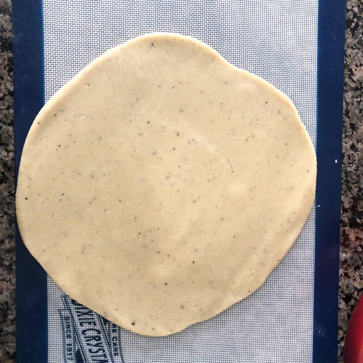 Rolled Kaju barfi dough
