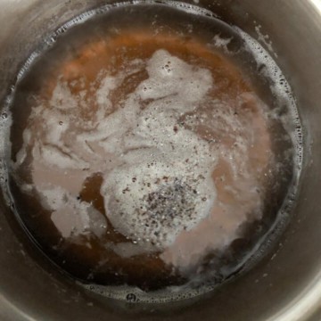 Sugar Syrup in a pan
