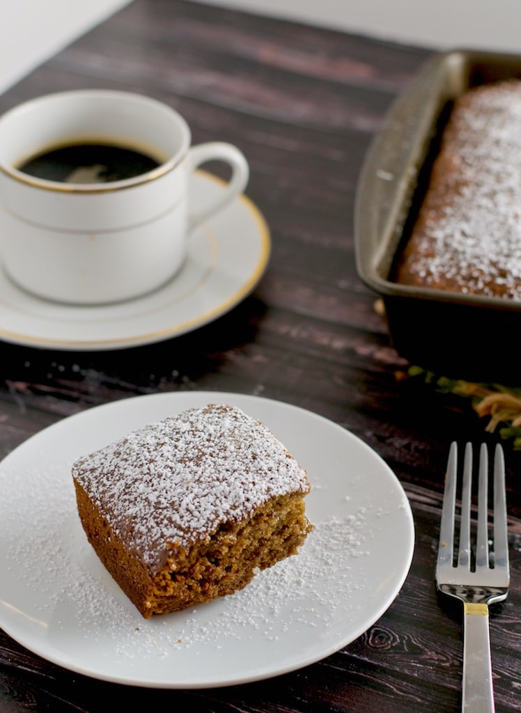 Date cake - a cake made from luscious dates that is so easy to make that soon this will be your go-to recipe. What is nice that you can make this in your blender as well!