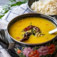 One pot recipe for Tadka dal (or lentil soup)