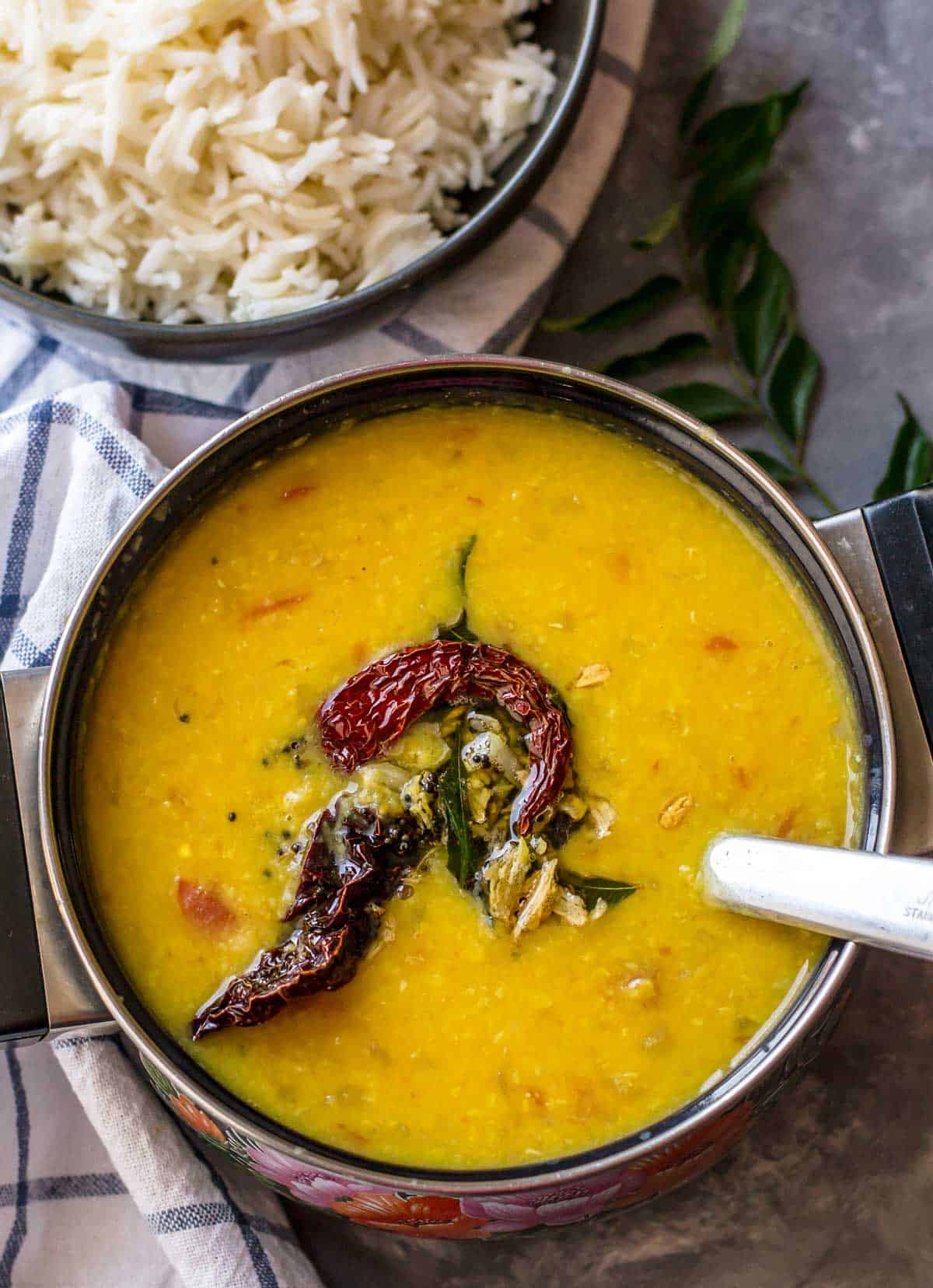 One pot recipes are the best! That's why you'll love this Tadka dal recipe - make it in an Instant Pot or a pressure cooker - and you'll have your meal ready in no time.