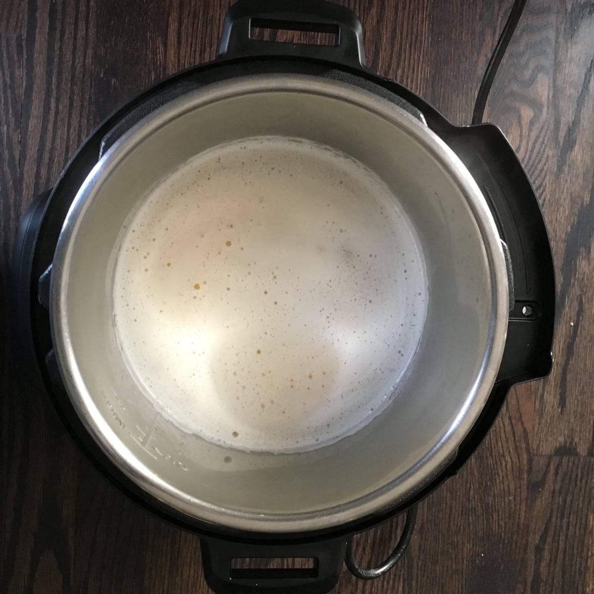 Butter with froth in Instant Pot