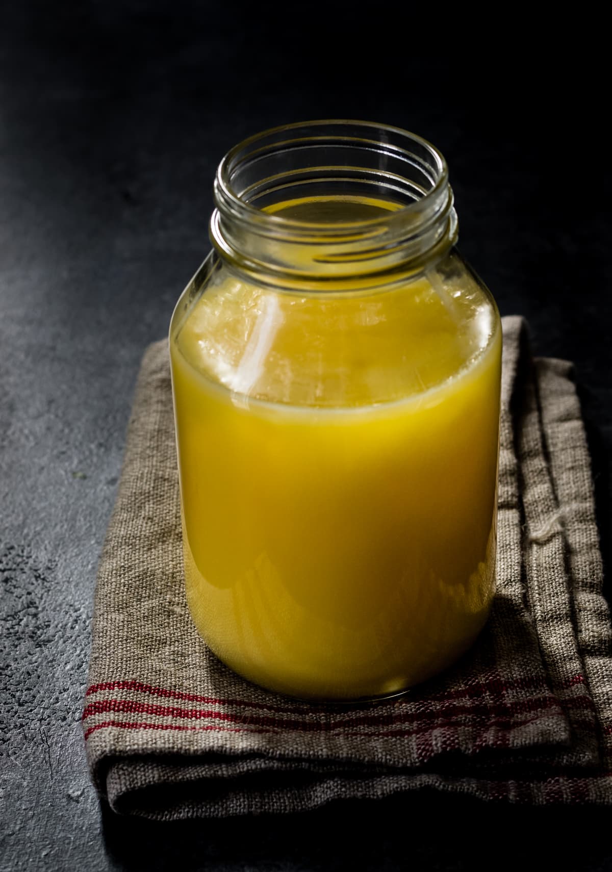Ghee solidified after cooling down