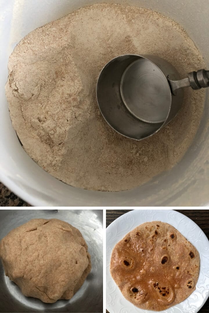 Process of making whole wheat flour
