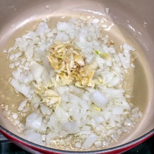 Frying onions-and-garlic