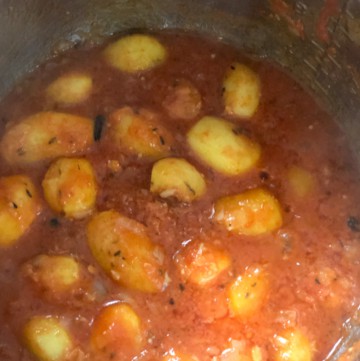Cooked Dum Aloo