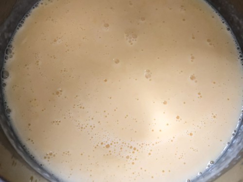 Custard powder milk mixture