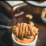 A spoonful of cashew butter