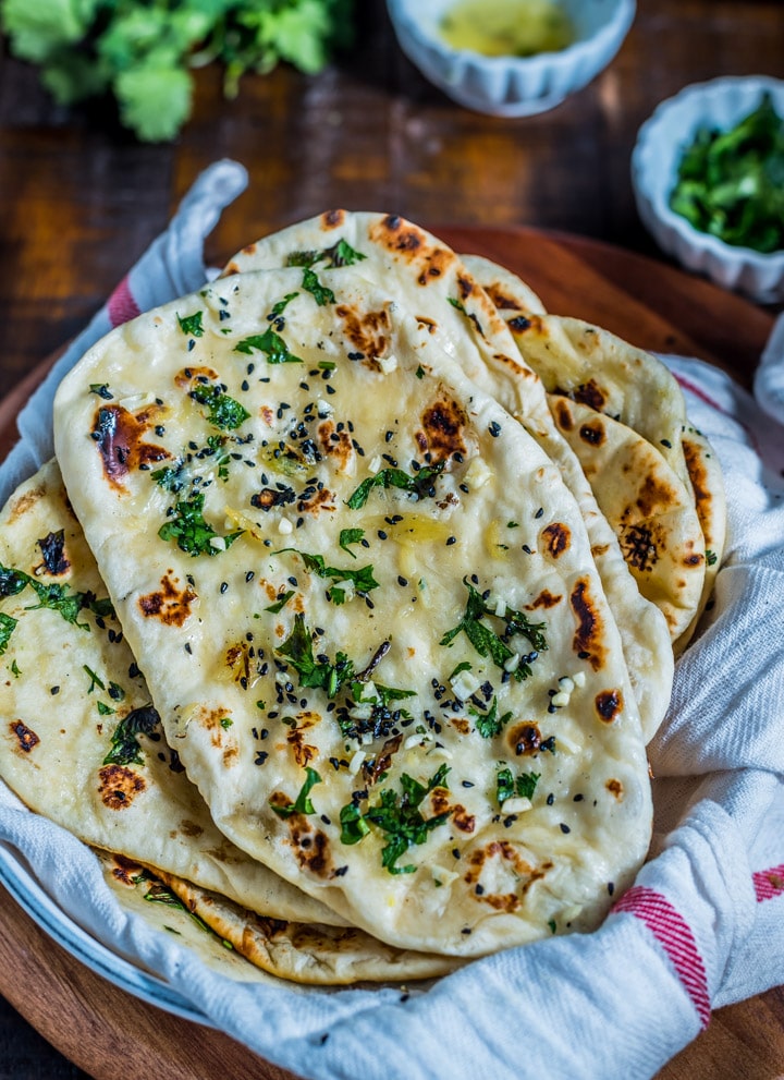 Naan Bread (Plain + Butter + Garlic Naan Recipes)
