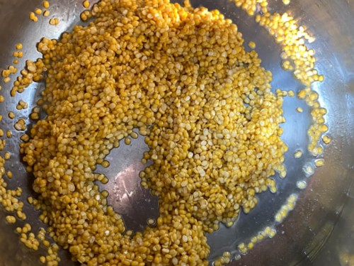 Moong dal sauteed in ghee