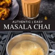A small cup of masala chai.