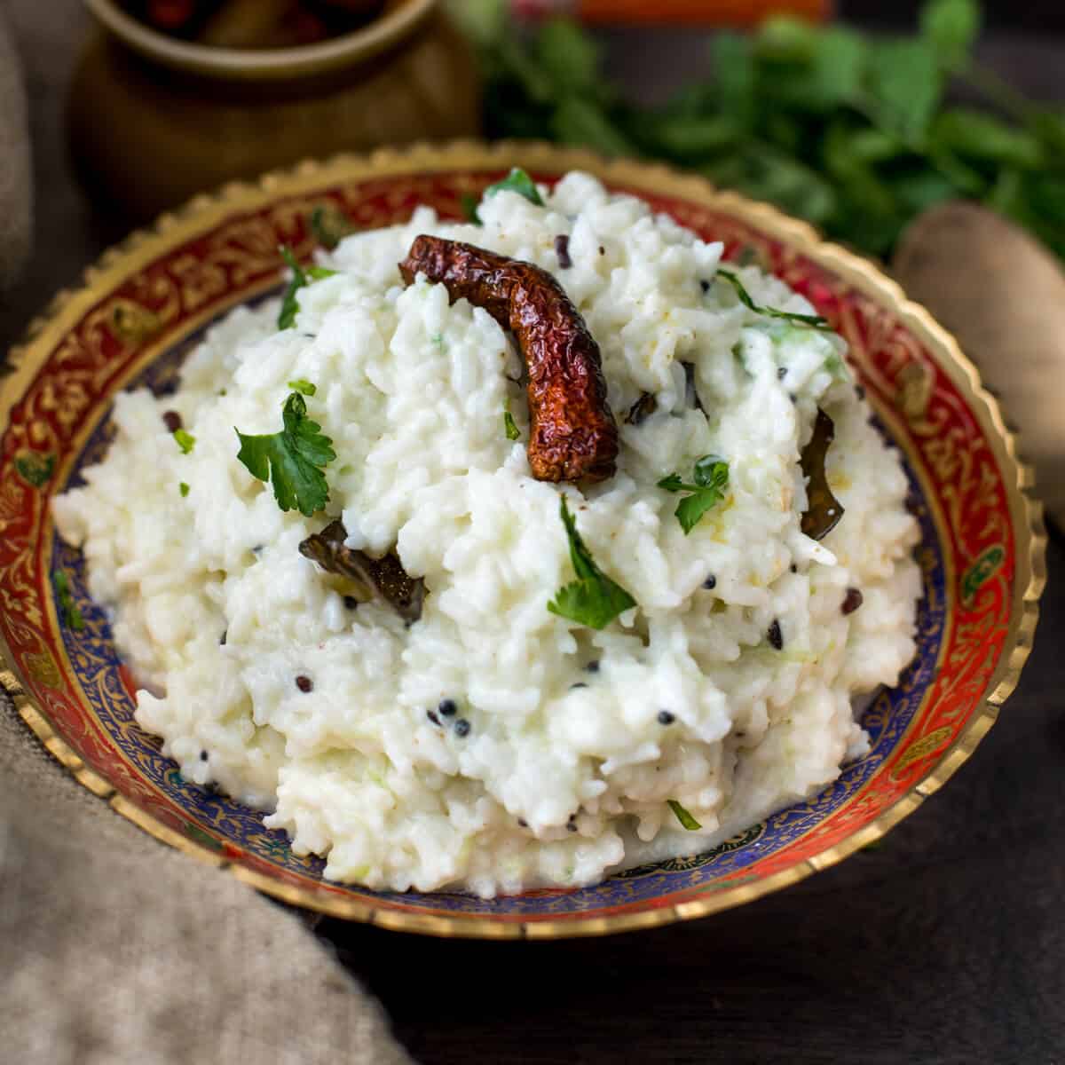 Curd / Yogurt Rice Recipe (Thayir Sadam)