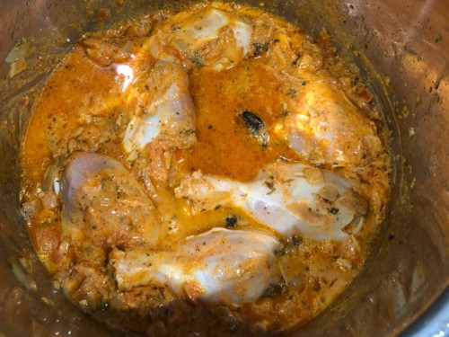 Chicken curry in Instant Pot