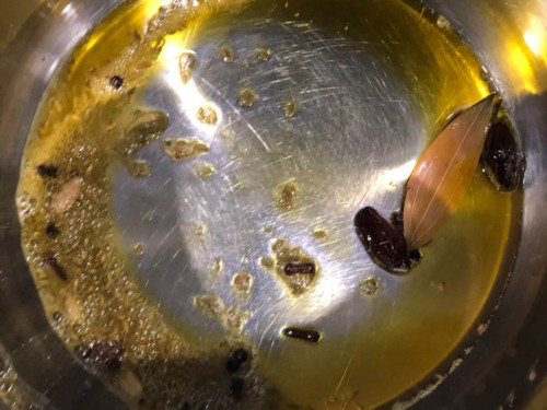 A tempering of spices in the Instant Pot